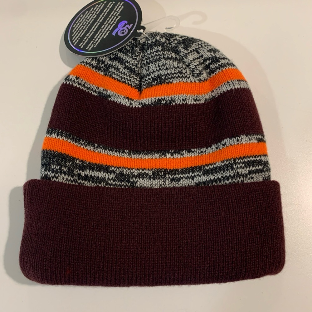 Virginia Tech Hokies ACC Gobblers Beanie Winter Knit Ski Hat Zephyr Brand New - Picture 6 of 7